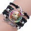 Classic Retro Wolf Head Leather Bracelet for Men & Women
