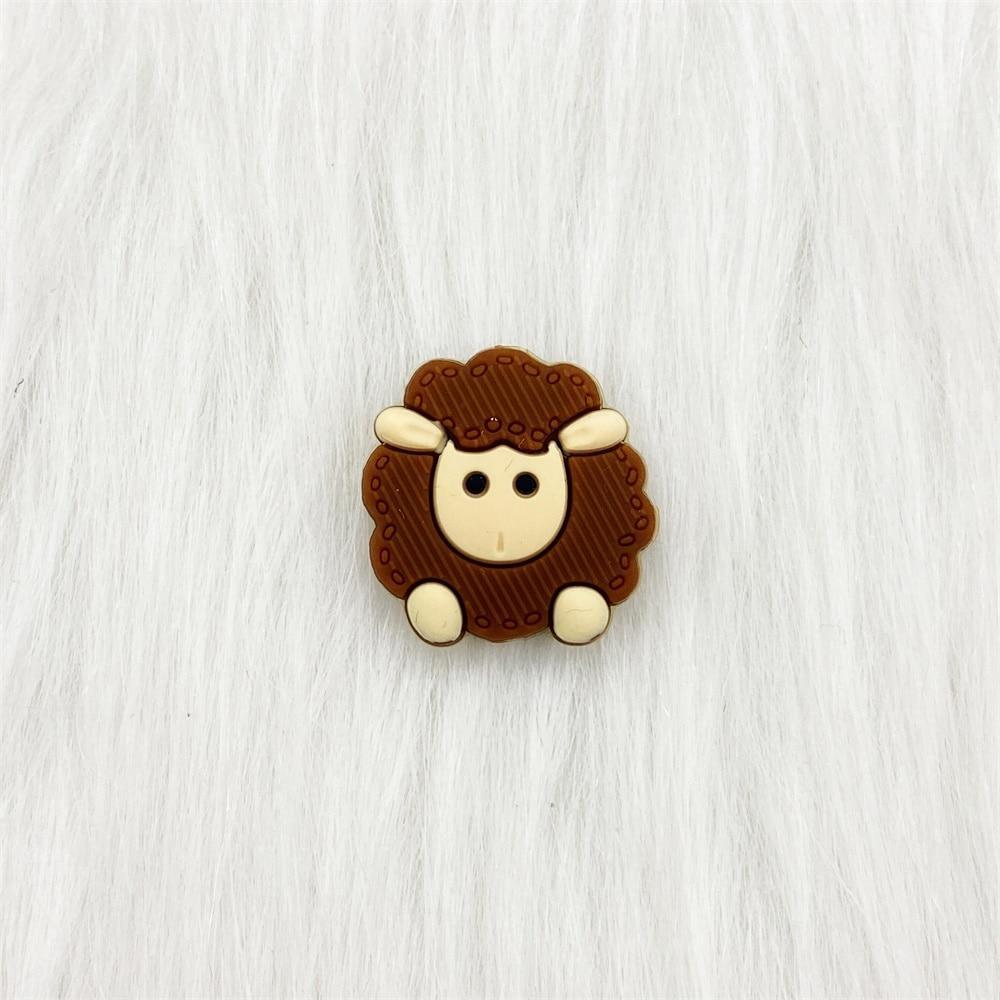 5pcs Juguetes de Silicona para la Dentición de Animales de Caricatura para Recién Nacidos