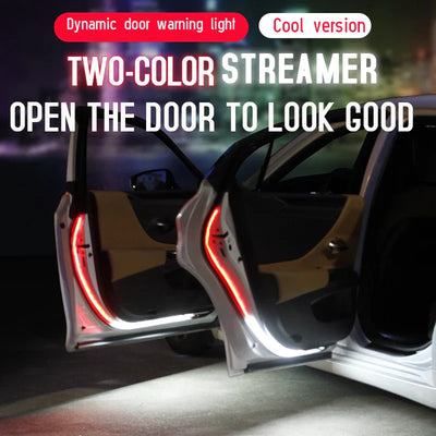 Led Car Door Warning Lights 120cm Anti-collision Strobe Flashing Safety Lamp Streamer Decorative Atmosphere Ambient Light 12V - Korvel