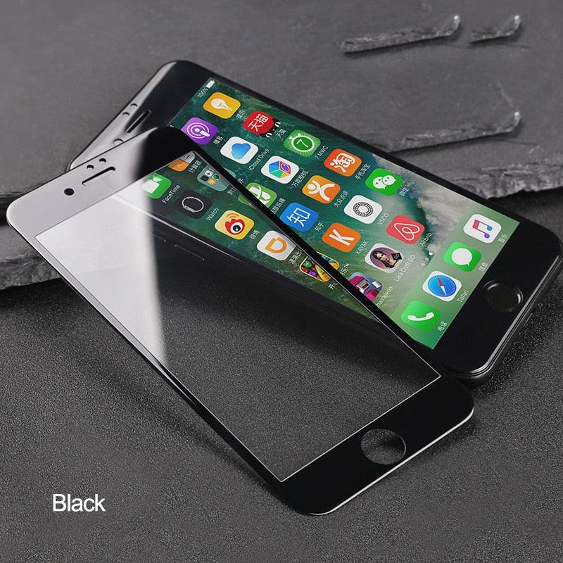 Verre trempé incurvé 9D pour iPhone 7/8 Plus