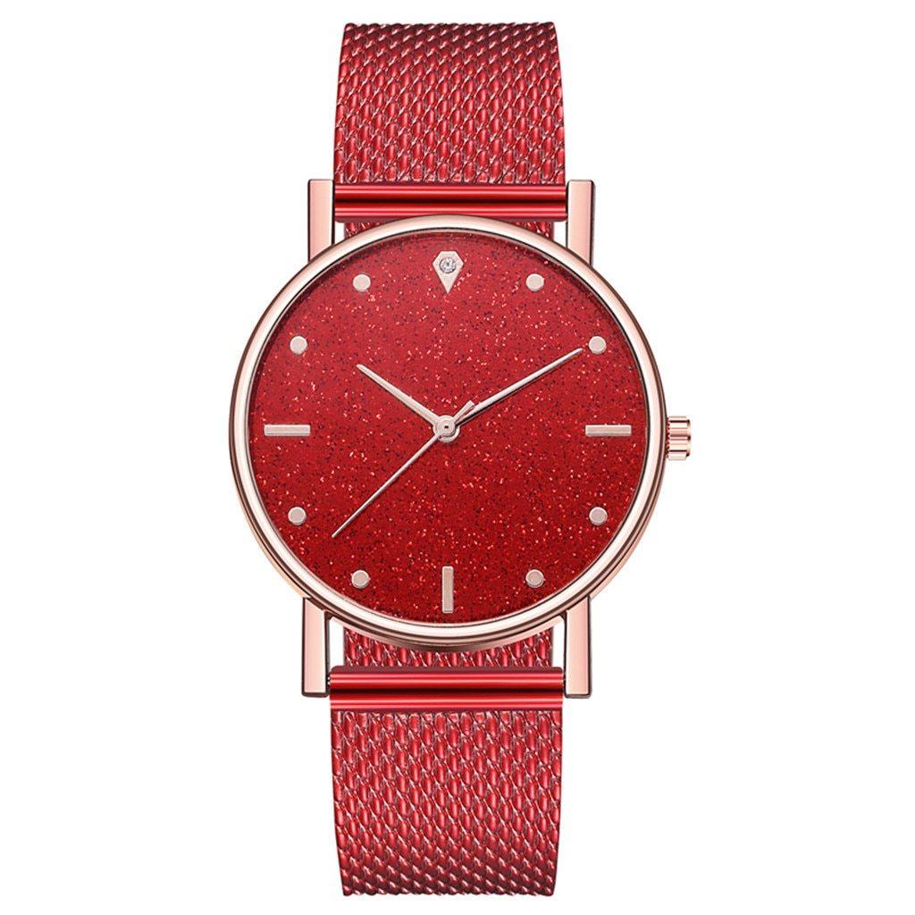 Cusual Ladies Watch with Starry Sky Dial - Fashion Quartz Wristwatch