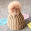 Charming Newborn Baby Winter Knit Hat with Pompom