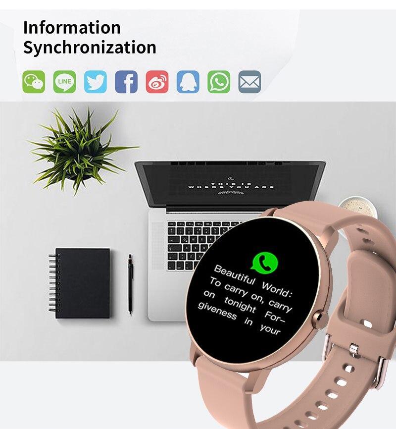 Montre de sport intelligente premium pour iOS/Android - Étanche et élégante