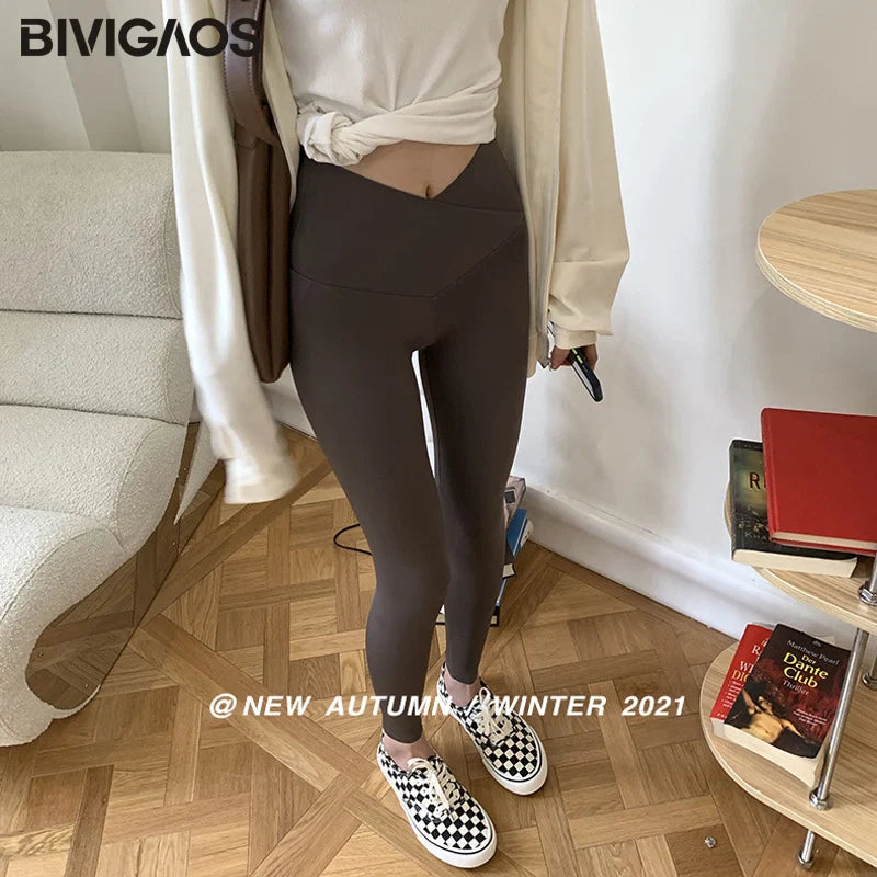 Leggings V-Lift Taille Haute en Sharkskin