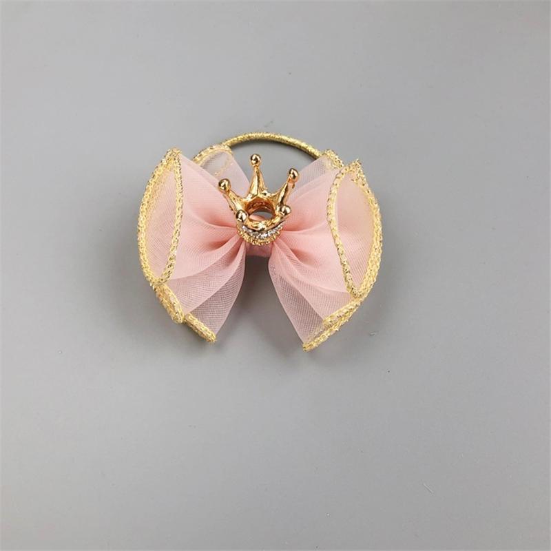 Luxury Pearl Handmade Bowknot Crown Headband for Baby Girls