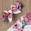 Floral Long Sleeve Dress Set for Newborn Girls
