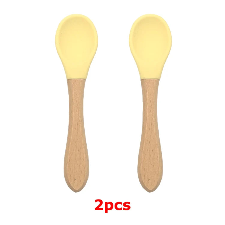 Baby Silicone Tableware Strong Sucker Water Bowl Spoon Set Children Suction Bowl Baby Food Bowl Baby Feeding Tableware - Korvel
