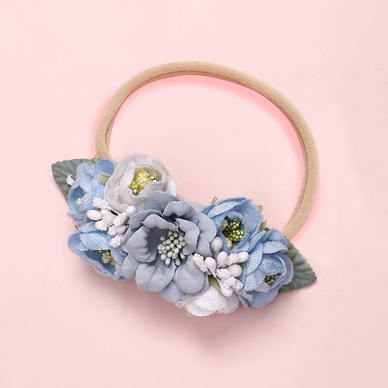 Elegant Floral Headband for Newborns - Soft & Adjustable