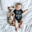 Bodysuit de bébé imprimé moderne de luxe - Combinaison d'été unisexe