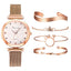 Ensemble de Montre à Quartz de Luxe pour Femmes avec Bracelet