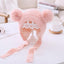 Handmade Modern Trend Winter Knitted Baby Hat with Double Pompoms
