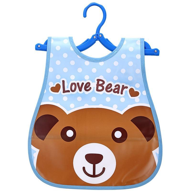 Bavoirs imperméables ajustables à imprimé animal pour enfants