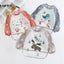 Adorable Waterproof Long Sleeve Baby Feeding Smock with Cartoon Design - Korvel