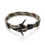 Pulsera de Ancla Negra Moderna y Elegante para Hombres y Mujeres