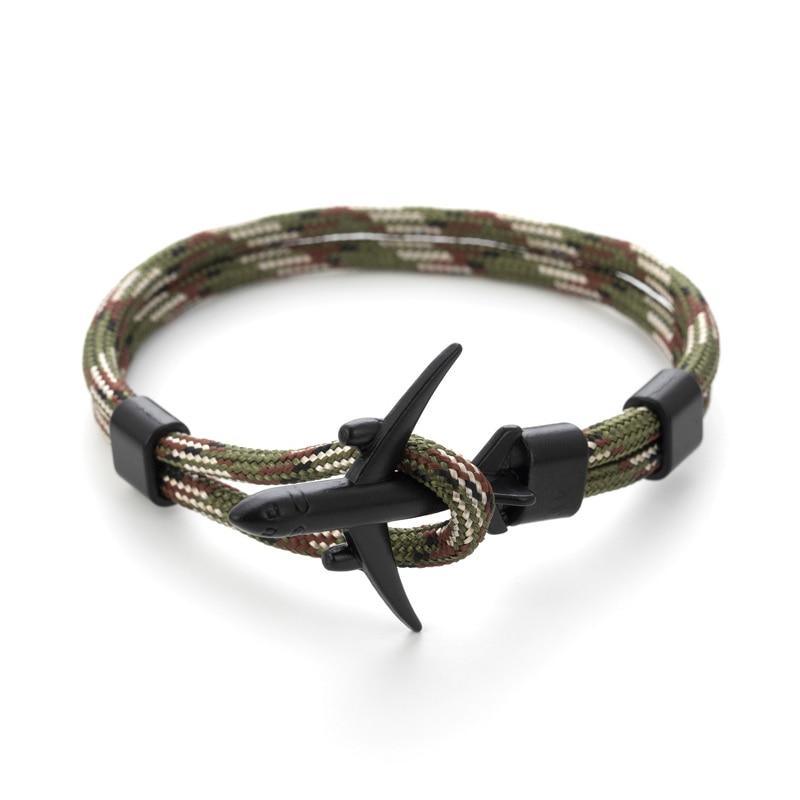 Pulsera de Ancla Negra Moderna y Elegante para Hombres y Mujeres