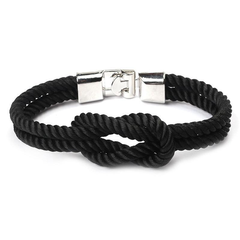 Bracelet en Nylon Tressé Multicouche Moderne et Élégant