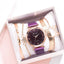 Ensemble de Montre à Quartz de Luxe pour Femmes avec Bracelet