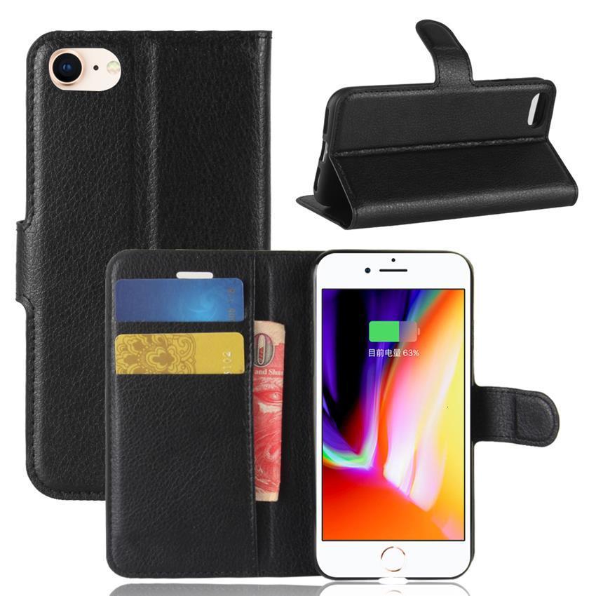 Funda de Cuero Premium con Tapa para iPhone 7/8 Plus