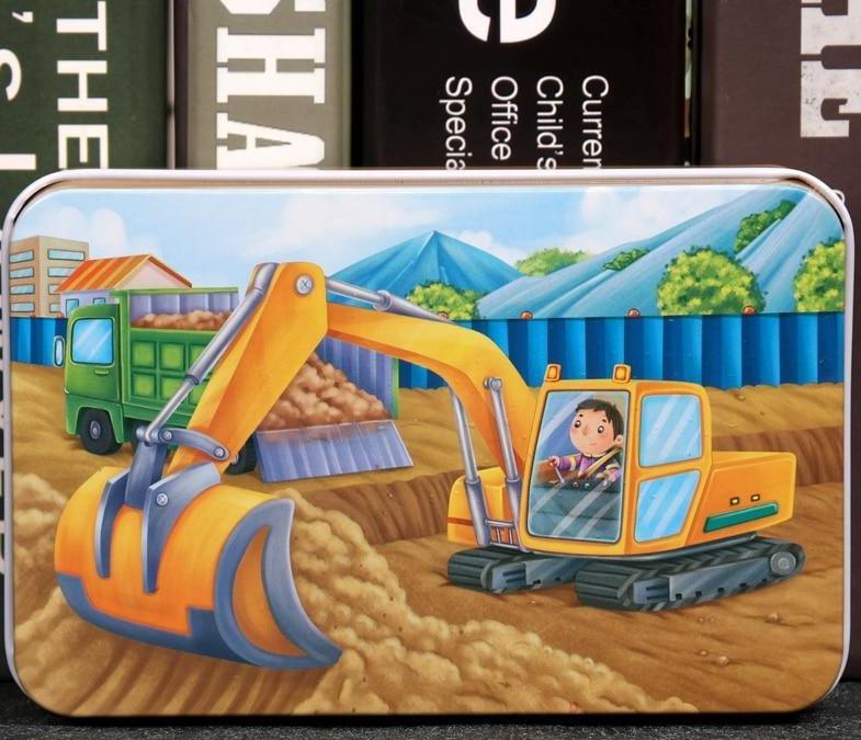 Puzzle en bois cartoon d'animaux de 60 pièces pour enfants