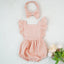 Elegant Cotton Baby Bodysuit for Girls - Summer One-Piece