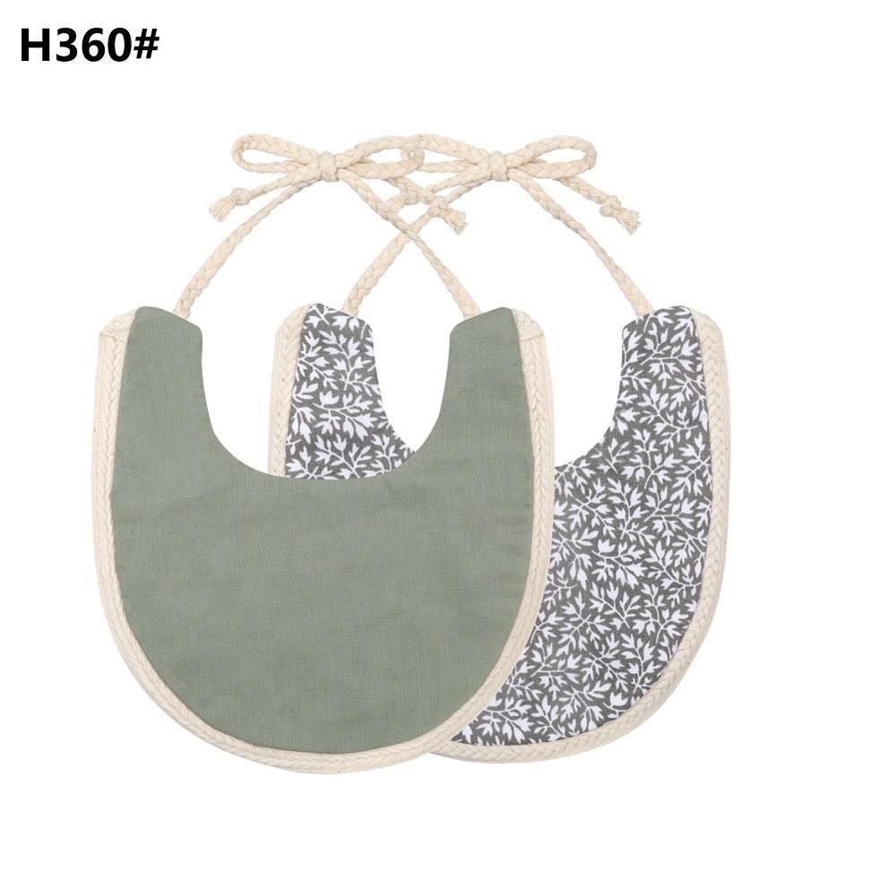 Bavoirs Floraux de Luxe Faits Main - 100 % Coton et Imperméables