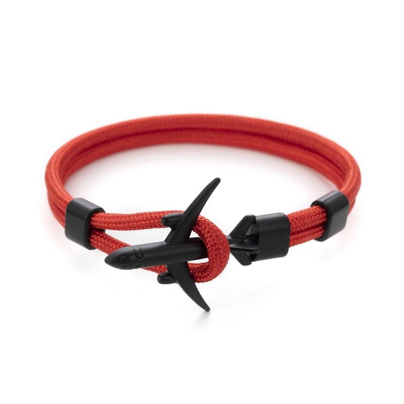 Pulsera de Ancla Negra Moderna y Elegante para Hombres y Mujeres