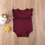 Ruffled Sleeveless Bodysuit for Newborn Baby Girls