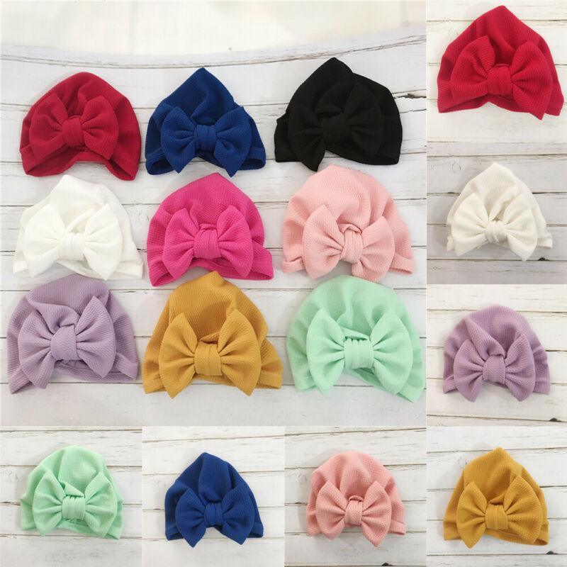 Chapeau en Tricot Élégant pour Filles Bébé avec un Grand Nœud