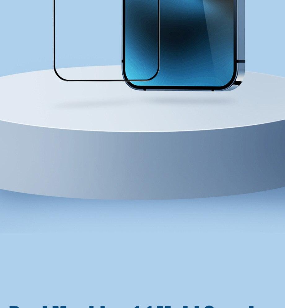 Protector de Pantalla de Vidrio Templado de Cubierta Completa de 4 Paquetes para iPhone