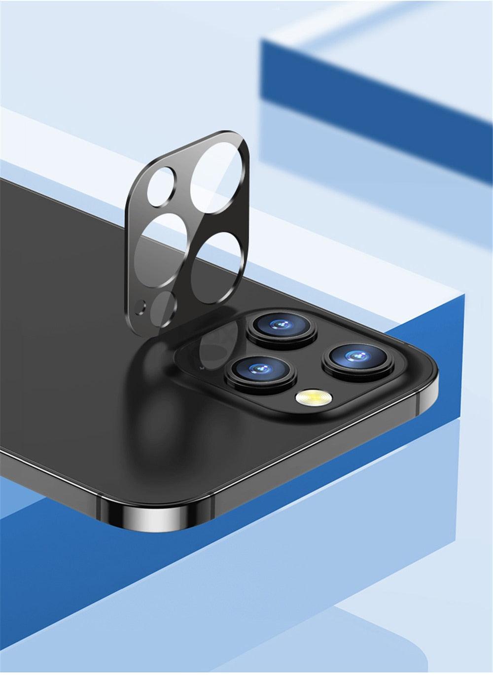 Protector de Lente de Cámara de Vidrio Templado para iPhone 12 y 11 Series