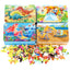 Puzzle en bois cartoon d'animaux de 60 pièces pour enfants