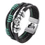 Bracelet en cuir tressé tendance pour hommes et femmes