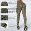 Pantalones de Yoga de Camuflaje con Bolsillos para Mujeres