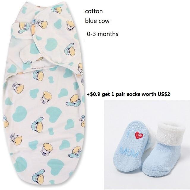 Manta de Envoltura para Bebés 100% Algodón para Recién Nacidos