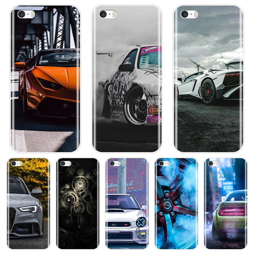 Coque de téléphone en silicone flexible et transparent mignonne pour iPhone