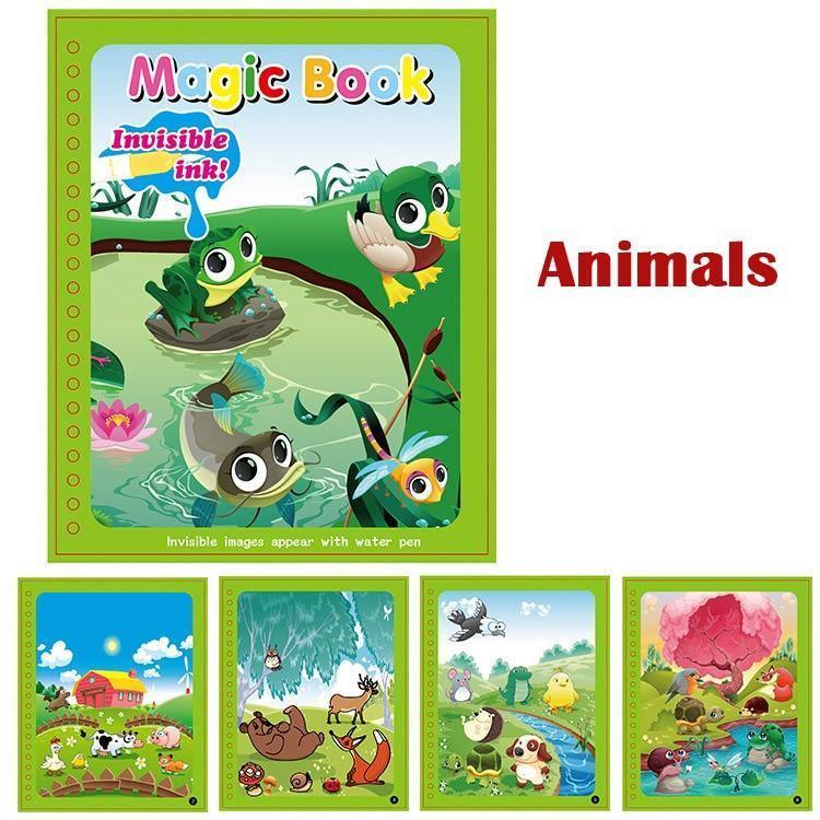 Magical Water Drawing Coloring Book for Kids