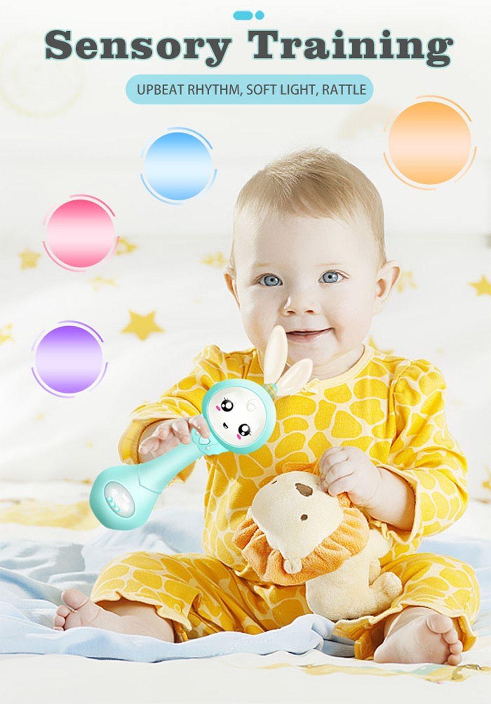 Premium Baby Music Teether Rattle Toy for Early Development