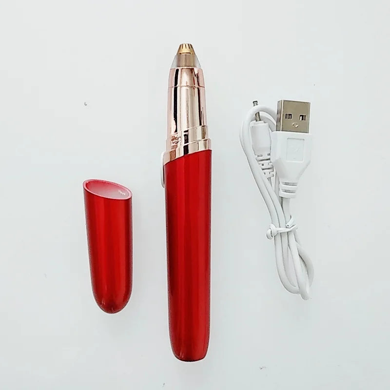 New Design Electric Eyebrow Trimmer Makeup Painless Eye Brow Epilator Mini Shaver Razors Portable Facial Hair Remover for Women - Korvel