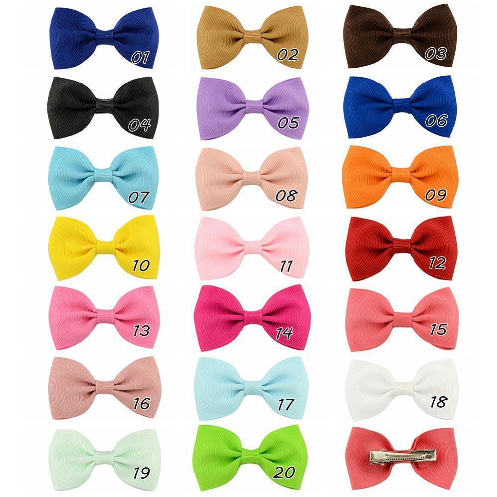 Pinzas para el cabello en mini lazo colorido - Set de 25 para niñas