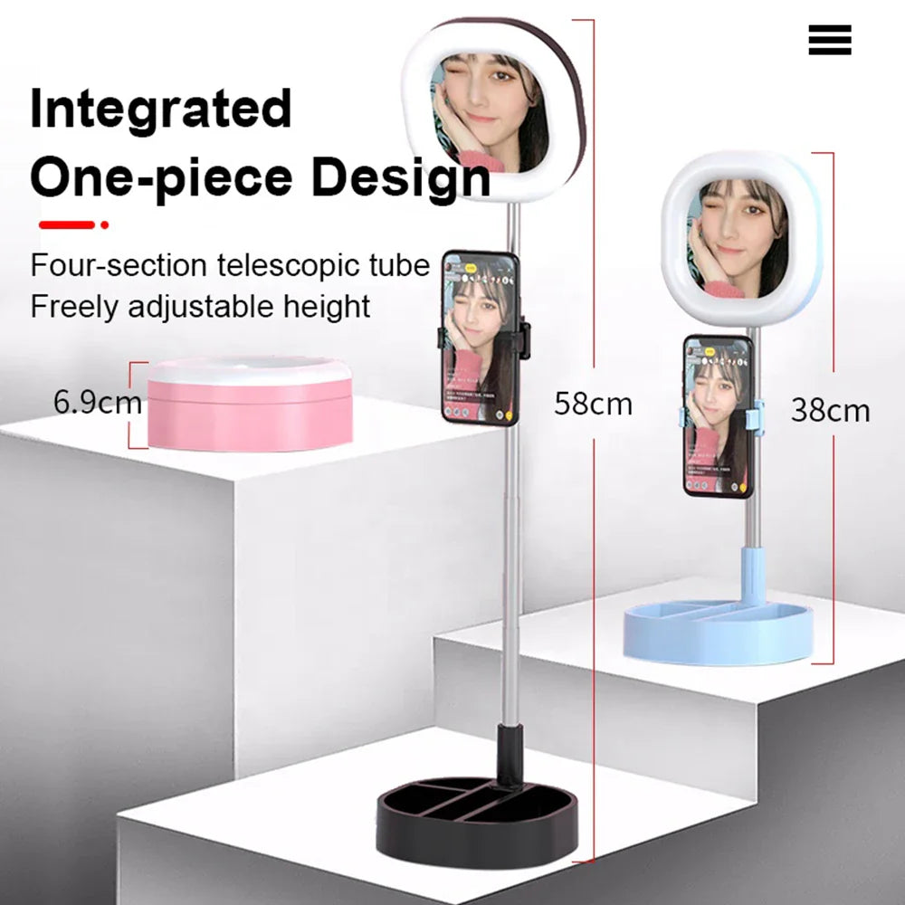 Universal USB Selfie Ring Light Photo Studio Camera Lights Dimmable Video Lighting With Stand For Youtube Makeup Live - Korvel