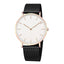 Montre en acier inoxydable ultra fine unisexe