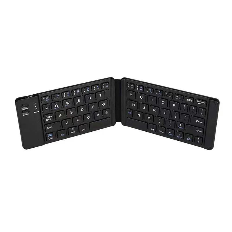 Light-Handy Bluetooth Folding Mini Backlit Keyboard Foldable Wireless Keypad For IOS/Android/Windows Ipad Tablet Laptop Computer - Korvel