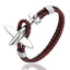 Pulsera de Ancla de Aviación de Acero Inoxidable Dorado para Hombres y Mujeres