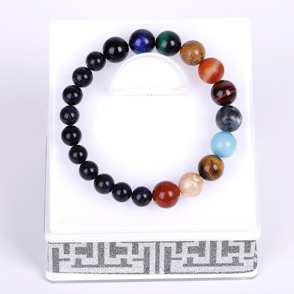 Galaxy Solar System Bracelet - Natural Stone Jewelry