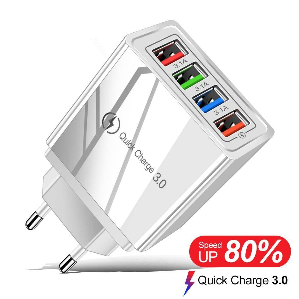 Quick Charge 3.0 USB Wall Charger for Phones and Tablets