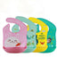 Bib de bebé de silicona ajustable y a prueba de agua con recolector de comida