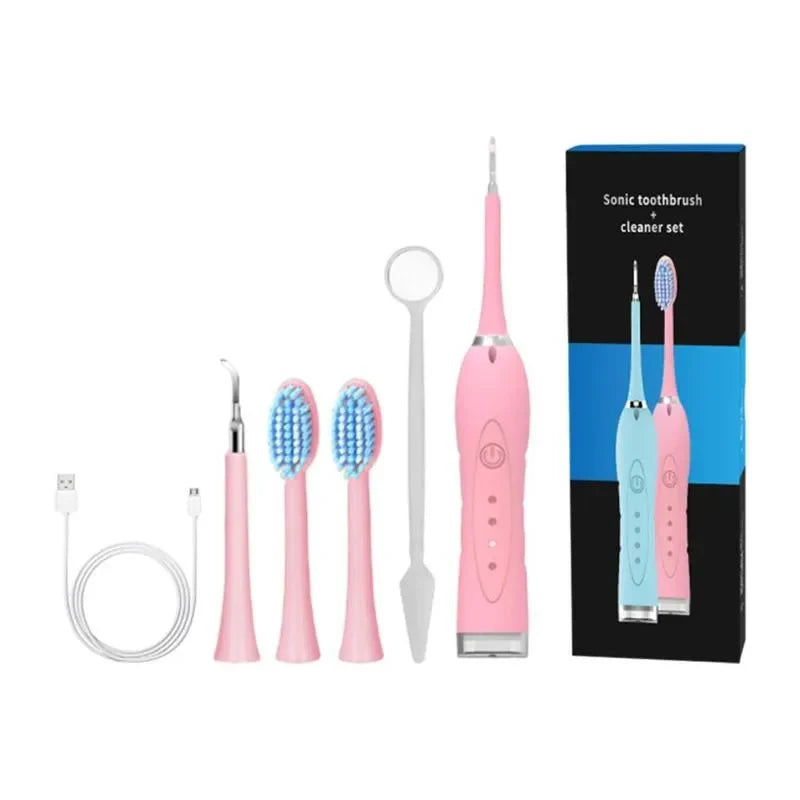 Electric Tartar Remover Tartar Ultrasonic Whitening USB Rechargeable Tooth Cleaner Portable Household Dental Calculus Remover - Korvel