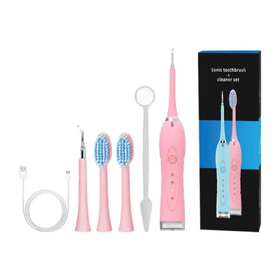Electric Tartar Remover Tartar Ultrasonic Whitening USB Rechargeable Tooth Cleaner Portable Household Dental Calculus Remover - Korvel