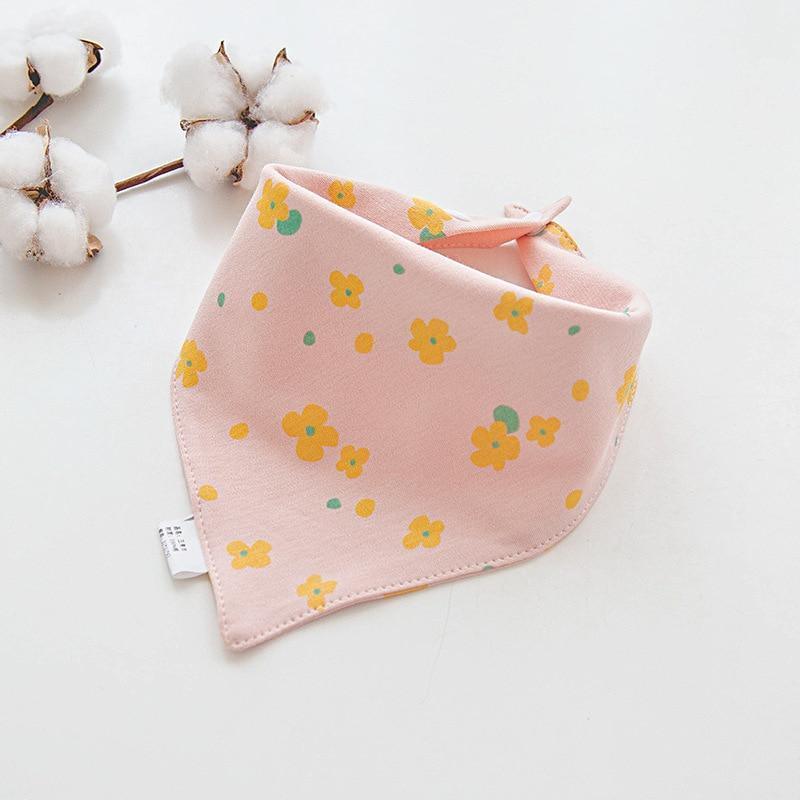 Adjustable Cotton Cartoon Bandana Bibs for Babies