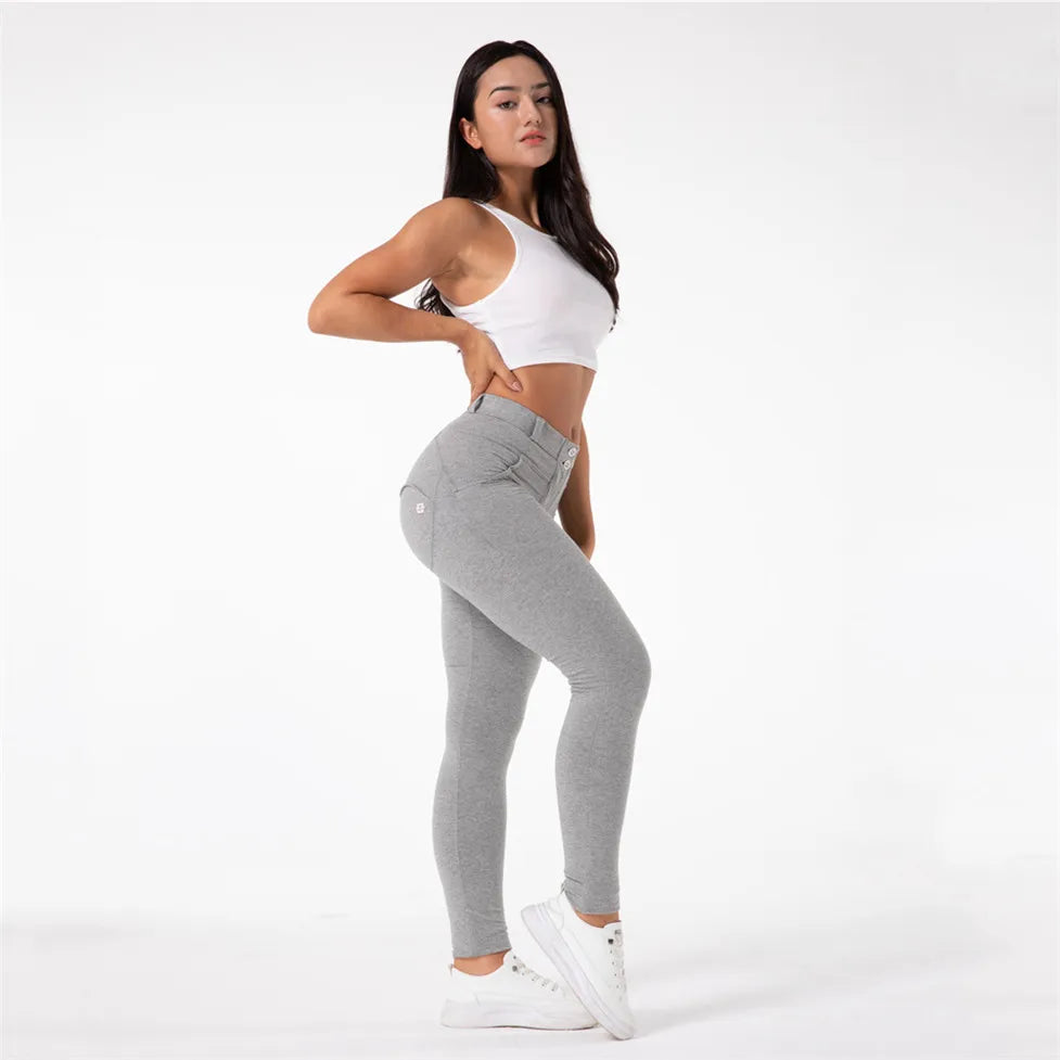 Leggings de Actividad Premium para Mujeres en Gris